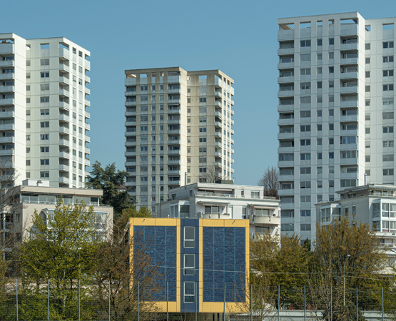 Le TSAM, laboratoire de l’EPFL, travaille sur un projet de rénovation des tours de la Maladière, à Lausanne. ARC - JB Sieber