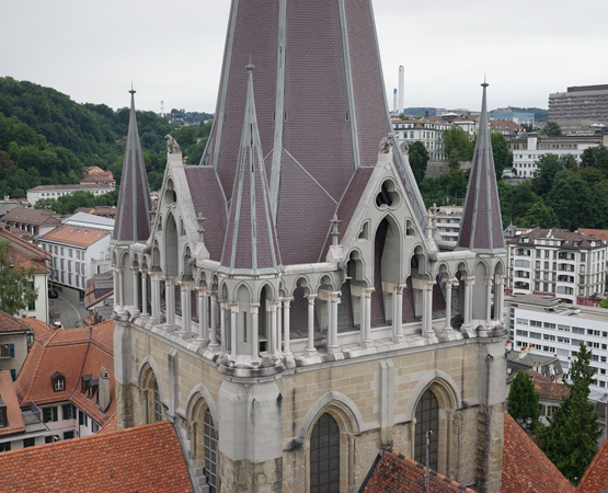 La tour-lanterne de la cathédrale de Lausanne. Jérémy Bierer