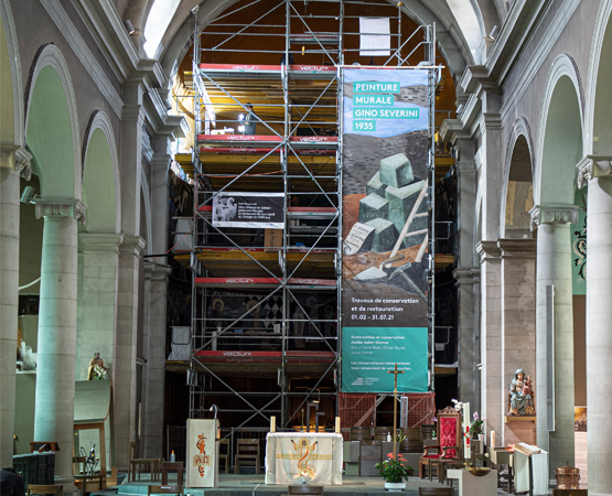 La restauration de l’intérieur de l’édifice est en cours. ARC - JB Sieber