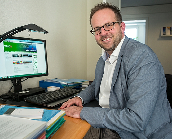 Raphaël Conz : « Dans l’industrie, l’enjeu aujourd’hui ne se pose plus qu’en termes de production, mais aussi en termes de services connectés. » © ARC Jean-Bernard Sieber