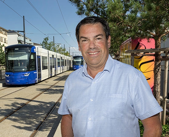 Christophe Jemelin, directeur des grands projets aux tl: «Dans quatre ou cinq ans, on se demandera comment on a pu vivre sans le tram! ARC Jean-Bernard Sieber